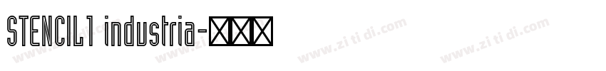 STENCIL1 industria字体转换 STENCIL1 industria字体转换